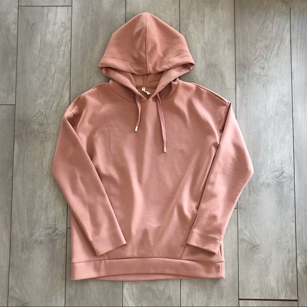 Stradivarius mauve / rose / cherry blossom hoodie